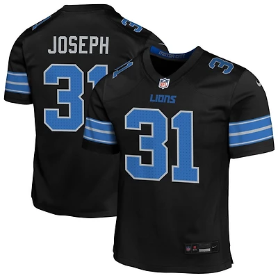 Kerby Joseph Youth Nike  Black Detroit Lions Alternate Custom Game Jersey