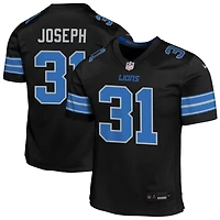 Kerby Joseph Youth Nike  Black Detroit Lions Alternate Custom Game Jersey