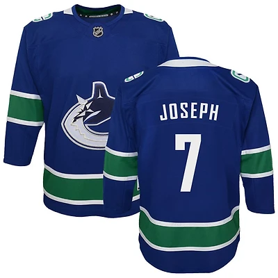 Pierre-Olivier Joseph Youth Blue Vancouver Canucks Premier Custom Jersey
