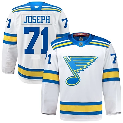 Mathieu Joseph Men's Fanatics White St. Louis Blues Away Authentic Pro Custom Jersey