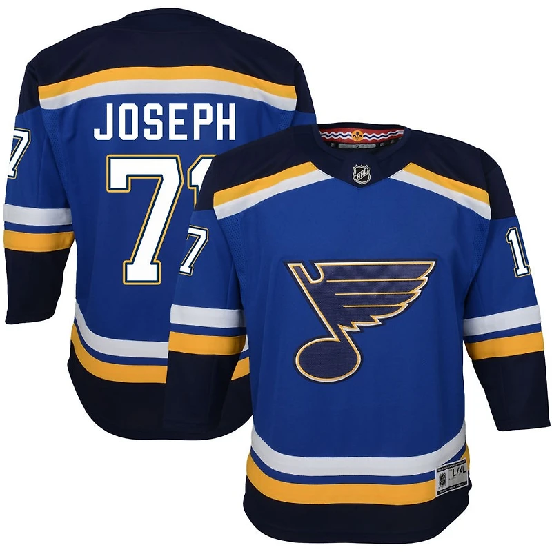 Mathieu Joseph Youth Blue St. Louis Blues Home Premier Custom Jersey