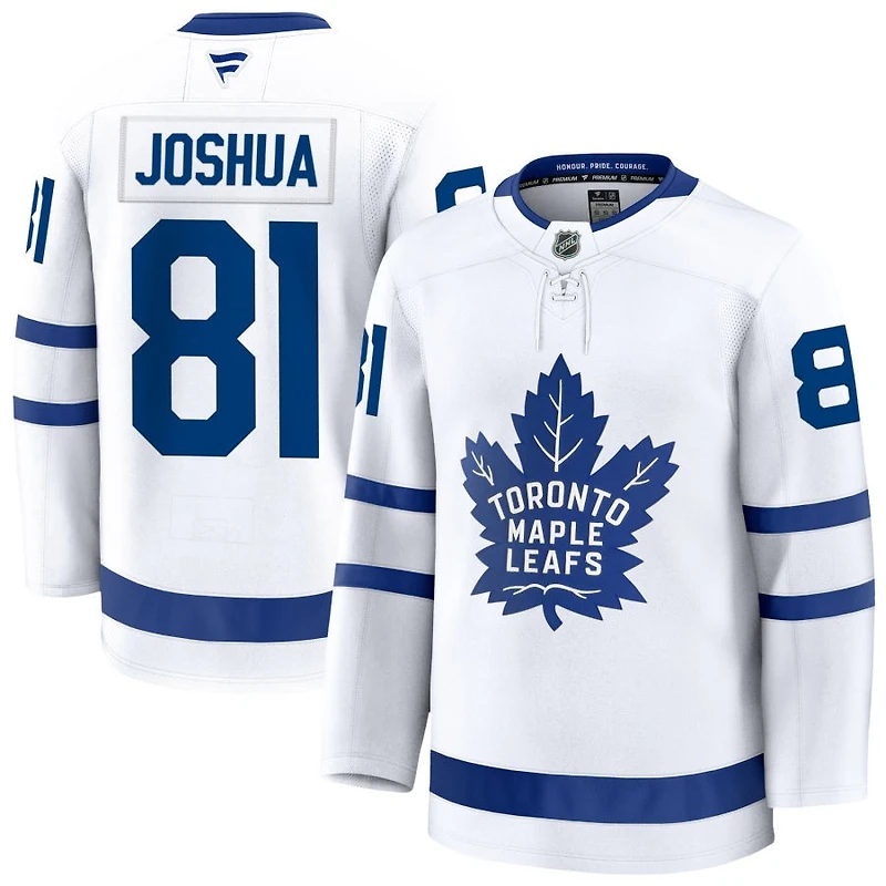 Dakota Joshua Men's Fanatics White Toronto Maple Leafs Away Premium Custom Jersey