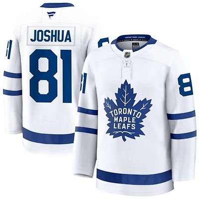 Dakota Joshua Men's Fanatics White Toronto Maple Leafs Away Premium Custom Jersey