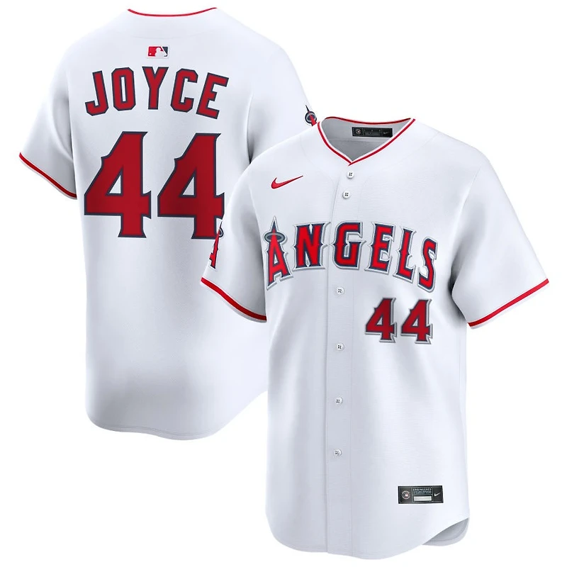 Ben Joyce Men's Nike White Los Angeles Angels Home Limited Custom Jersey