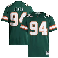 Dylan Joyce Men's adidas  Green Miami Hurricanes NIL Pick-A-Player Alternate Premier Football Jersey