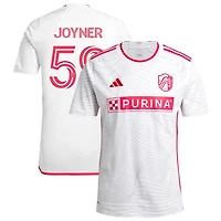 Mykhi Joyner Men's adidas  White St. Louis City SC 2024 The Confluence Kit Replica Custom Jersey