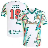 Preston Judd Men's adidas White San Jose Earthquakes 2025 Third Authentic Custom Jersey