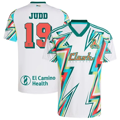 Preston Judd Men's adidas White San Jose Earthquakes 2025 Third Replica Custom Jersey