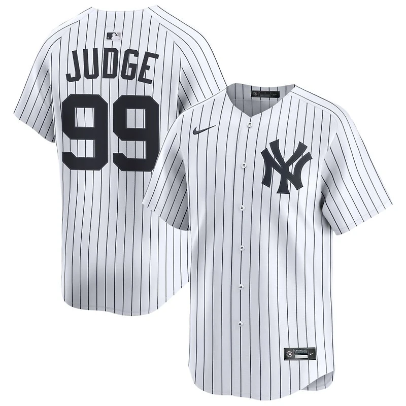 Aaron Judge Men's Nike White New York Yankees Home Limited Custom Jersey