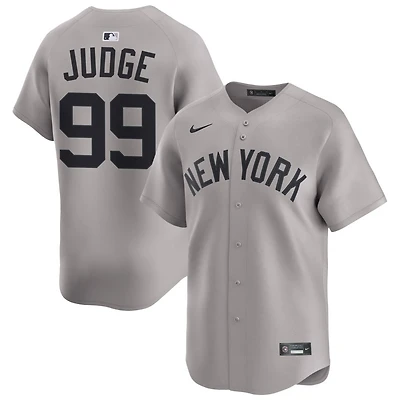 Aaron Judge Men's Nike Gray New York Yankees Away Limited Custom Jersey