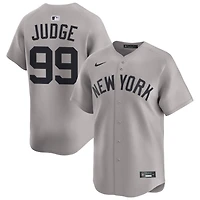Aaron Judge Men's Nike Gray New York Yankees Away Limited Custom Jersey