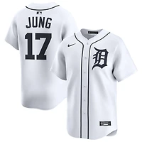 Jace Jung Men's Nike White Detroit Tigers Home Limited Custom Jersey