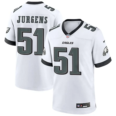 Cam Jurgens Men's Nike White Philadelphia Eagles Custom Game Jersey