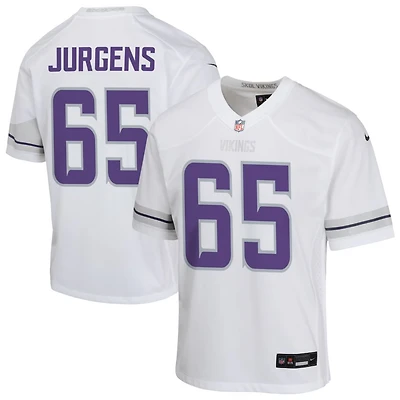 Michael Jurgens Youth Nike White Minnesota Vikings Alternate Custom Game Jersey