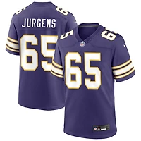 Michael Jurgens Men's Nike Purple Minnesota Vikings Classic Custom Game Jersey
