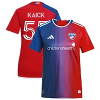 Kaick Da Silva Ferreira Kaick Women's adidas  Navy FC Dallas 2024 After Burner Replica Custom Jersey
