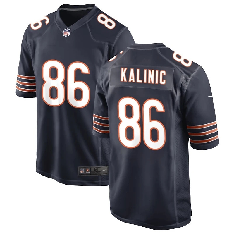Nikola Kalinic Men's Nike Navy Chicago Bears Custom Game Jersey