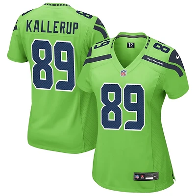 Nick Kallerup Women's Nike Neon Green Seattle Seahawks Alternate Custom Game Jersey