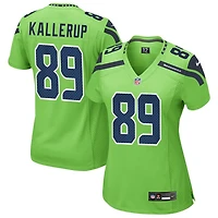Nick Kallerup Women's Nike Neon Green Seattle Seahawks Alternate Custom Game Jersey