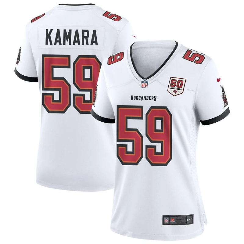 Mohamed Kamara Women's Nike White Tampa Bay Buccaneers 50th Season Custom Game Jersey