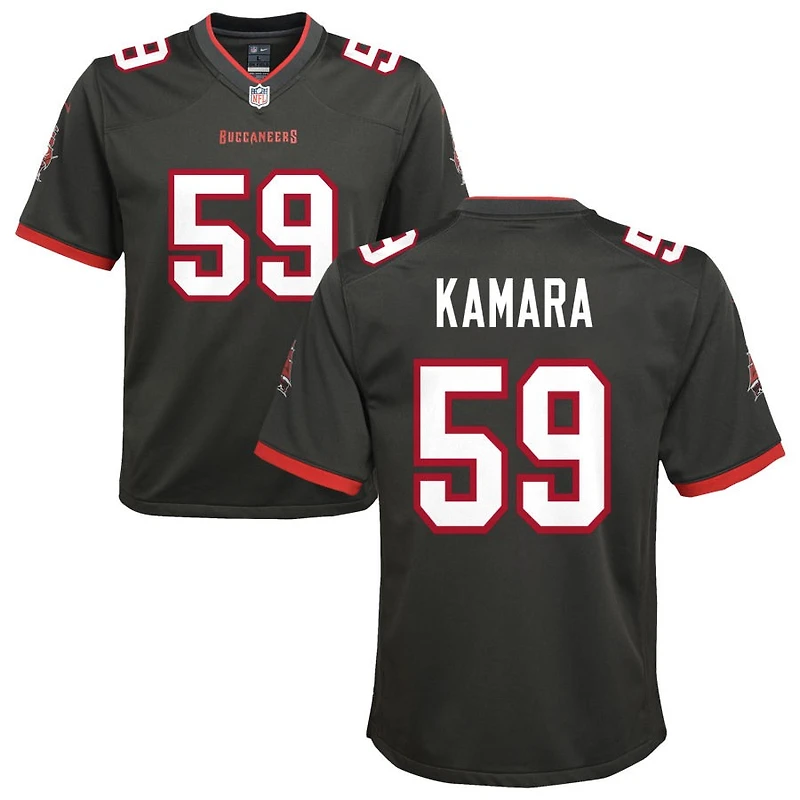 Mohamed Kamara Youth Nike Pewter Tampa Bay Buccaneers Alternate Custom Game Jersey