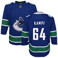 David Kampf Youth Blue Vancouver Canucks Premier Custom Jersey