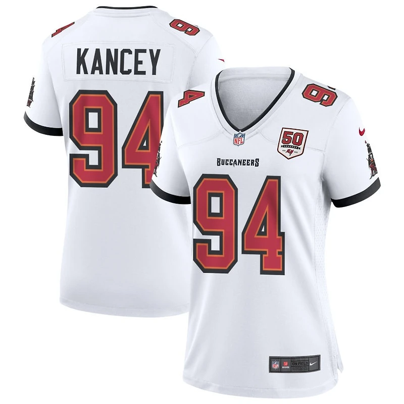 Calijah Kancey Women's Nike White Tampa Bay Buccaneers 50th Season Custom Game Jersey