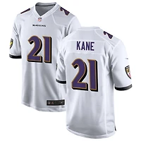 Sanoussi Kane Men's Nike White Baltimore Ravens Custom Game Jersey