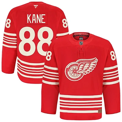 Patrick Kane Men's Fanatics Red Detroit Red Wings Anniversary Authentic Pro Custom Jersey