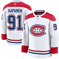 Oliver Kapanen Men's Fanatics White Montreal Canadiens Away Premium Custom Jersey