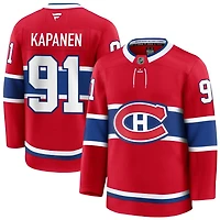 Oliver Kapanen Men's Fanatics Red Montreal Canadiens Home Premium Custom Jersey