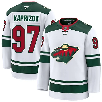 Kirill Kaprizov Men's Fanatics White Minnesota Wild Away Premium Custom Jersey