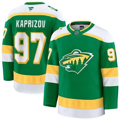 Kirill Kaprizov Men's Fanatics Green Minnesota Wild Alternate Premium Custom Jersey
