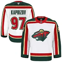Kirill Kaprizov Men's Fanatics  White Minnesota Wild 25th Anniversary Authentic Pro Custom Jersey