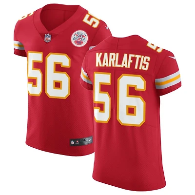 George Karlaftis Men's Nike Red Kansas City Chiefs Vapor Untouchable Custom Elite Jersey