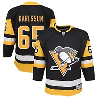 Erik Karlsson Youth Black Pittsburgh Penguins Home Premier Custom Jersey