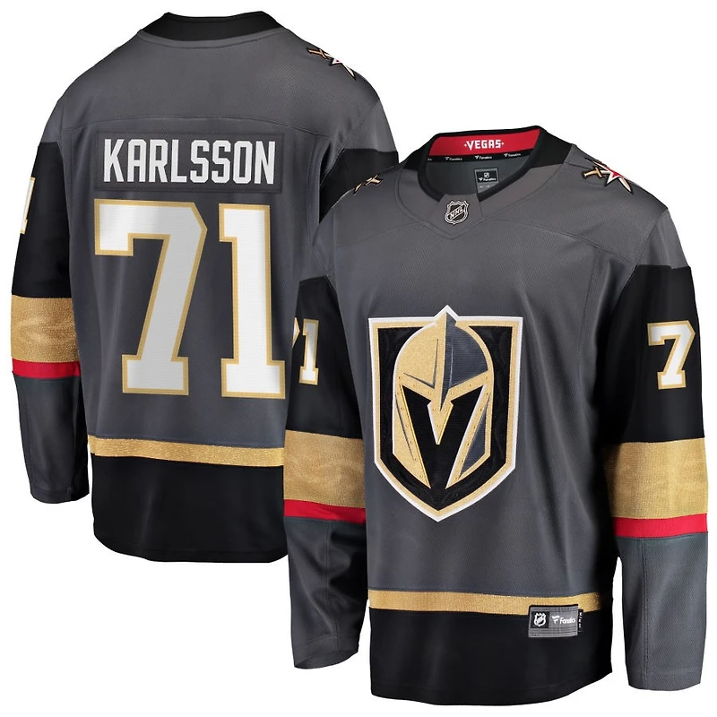 William Karlsson Men's Fanatics Gray Vegas Golden Knights Alternate Breakaway Custom Jersey