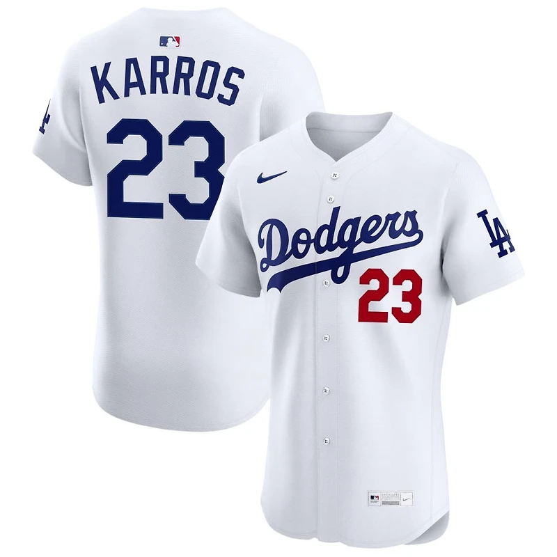 Eric Karros Men's Nike White Los Angeles Dodgers Home Elite Pick-A-Player Retired Roster Jersey