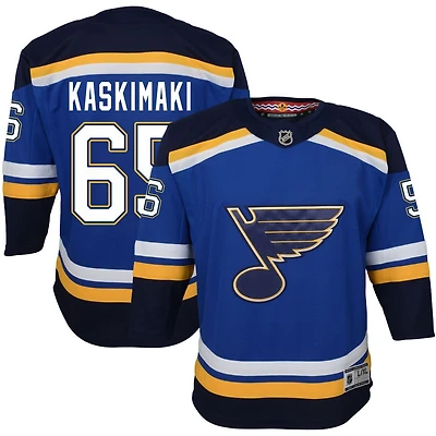 Aleksanteri Kaskimaki Youth Blue St. Louis Blues Home Premier Custom Jersey