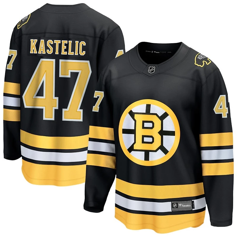 Mark Kastelic Men's Fanatics  Black Boston Bruins Home Breakaway Custom Jersey