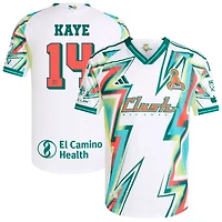 Mark-Anthony Kaye Men's adidas White San Jose Earthquakes 2025 Third Authentic Custom Jersey