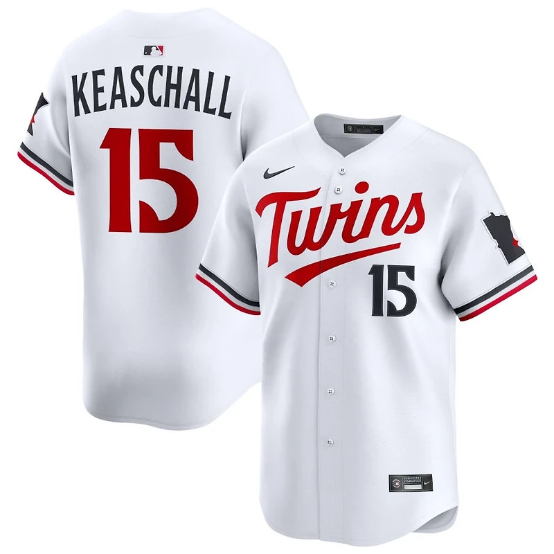 Luke Keaschall Men's Nike White Minnesota Twins Home Limited Custom Jersey