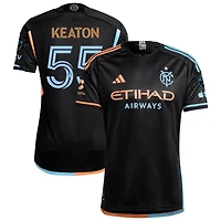 Keaton Parks Keaton Men's adidas  Black New York City FC 2024 24/7 Kit Authentic Custom Jersey