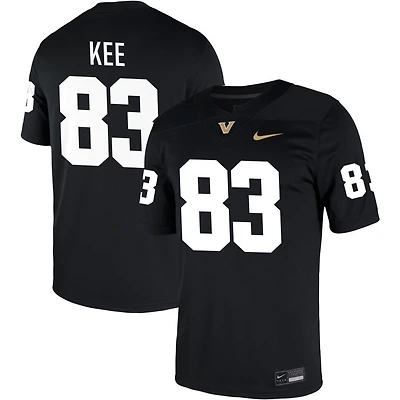 Derek Kee Men's Nike Black Vanderbilt Commodores NIL Pick-A-Player Game Jersey
