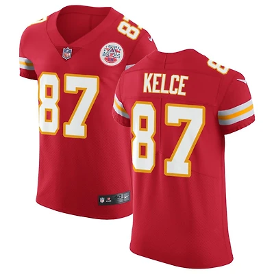 Travis Kelce Men's Nike Red Kansas City Chiefs Vapor Untouchable Custom Elite Jersey