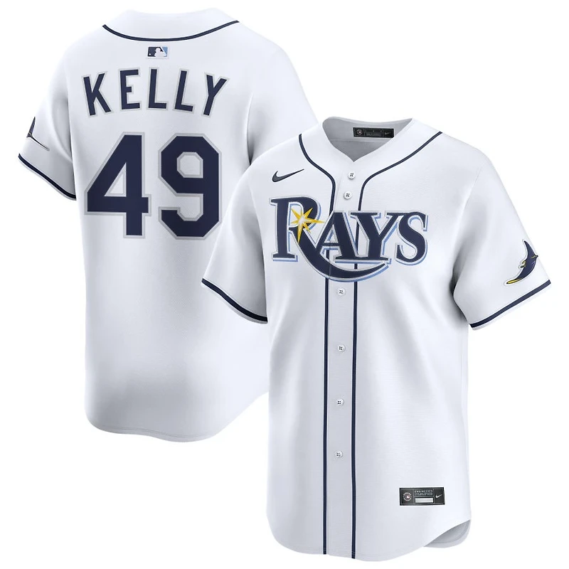 Kevin Kelly Youth Nike White Tampa Bay Rays Home Limited Custom Jersey