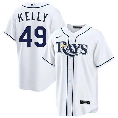Kevin Kelly Men's Nike  White Tampa Bay Rays Home Custom Replica Jersey