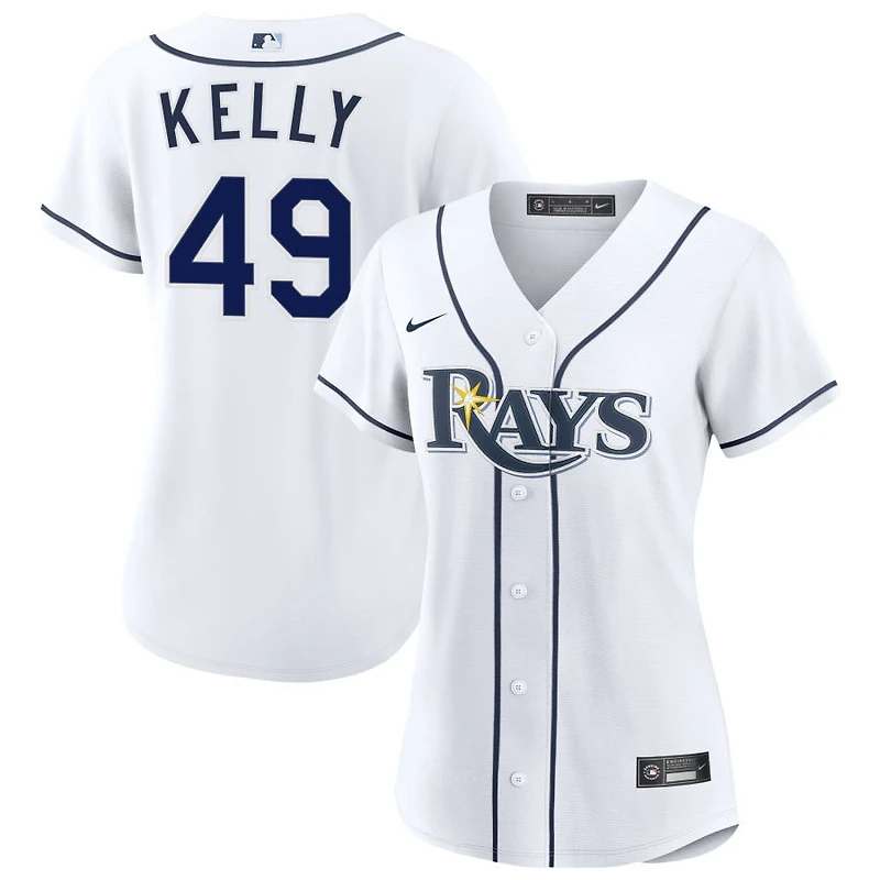 Kevin Kelly Women's Nike White Tampa Bay Rays Home Custom Replica 2.0 Jersey