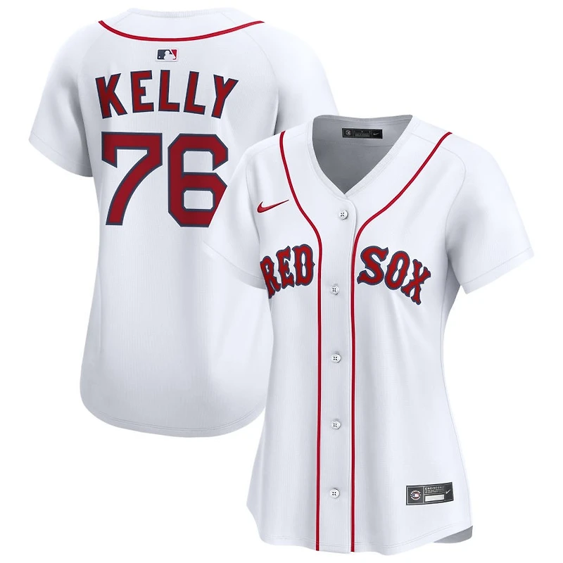 Zack Kelly Women's Nike  White Boston Red Sox Home Limited Custom Jersey
