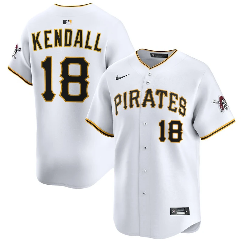 Jason Kendall Men's Nike White Pittsburgh Pirates Home Limited Pick-A-Player Retired Roster Jersey